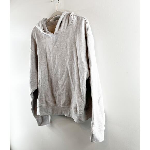 MATE the Label Organic Fleece Relaxed Hoodie Heathered Gray XL - Picture 5 of 6